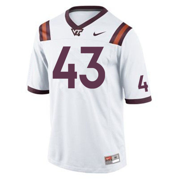 Men #43 Cole Beck Virginia Tech Hokies College Football Jerseys Sale-Maroon